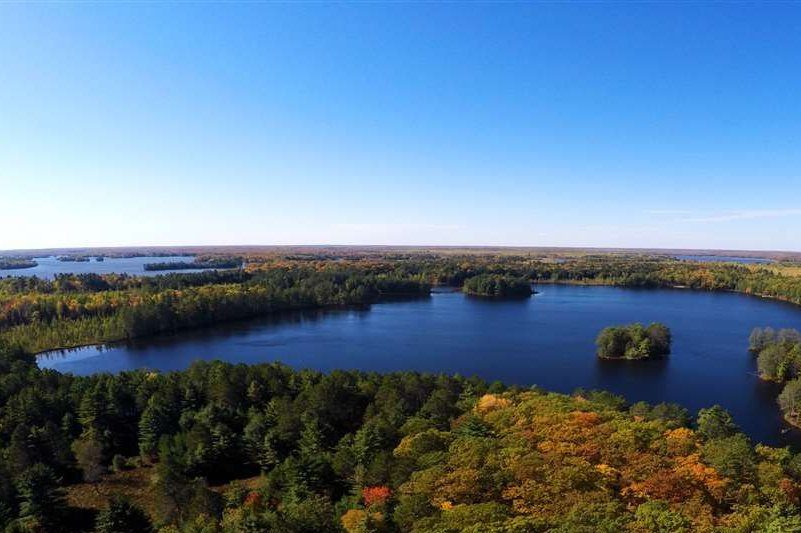 Lake in forrest - Iron County Wisconsin